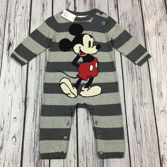 GAP Other - Gap Boys 0 3 6 Month Mickey Sweater Romper